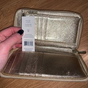 Tory Burch gold wallet
